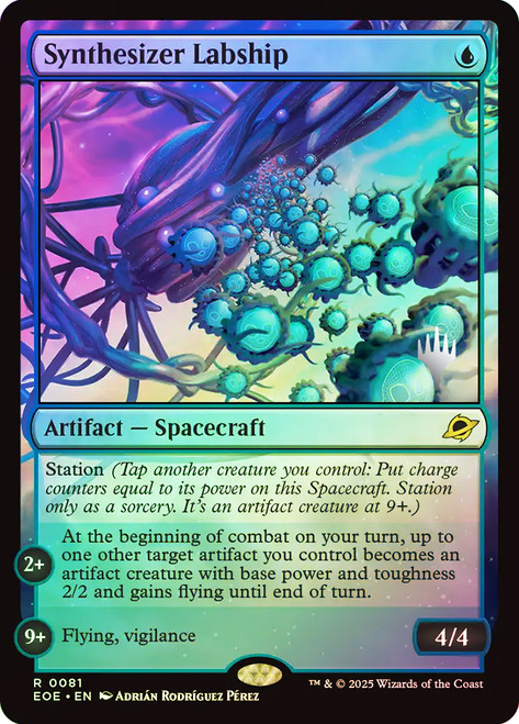 Synthesizer Labship (Promo Pack) (Edge of Eternities)\nPromo: Planeswalker Stamped\nSingle\nMagic The Gathering