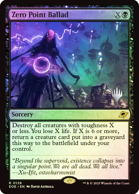 Zero Point Ballad (Promo Pack) (Edge of Eternities)\nPromo: Planeswalker Stamped\nSingle\nMagic The Gathering