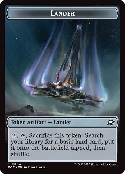 {Lander Token} (#004) // {Robot Token}\nEdge of Eternities\nSingle\nMagic The Gathering