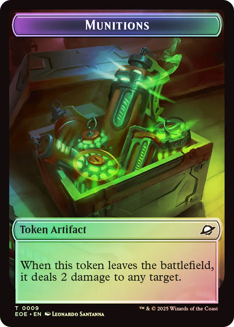 {Munitions Token} // {Robot Token}\nEdge of Eternities\nSingle\nMagic The Gathering