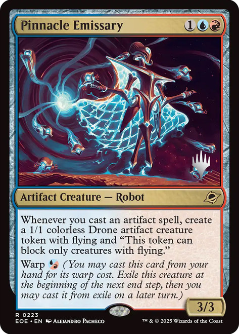 Pinnacle Emissary (Promo Pack) (Edge of Eternities)\nPromo: Planeswalker Stamped\nSingle\nMagic The Gathering