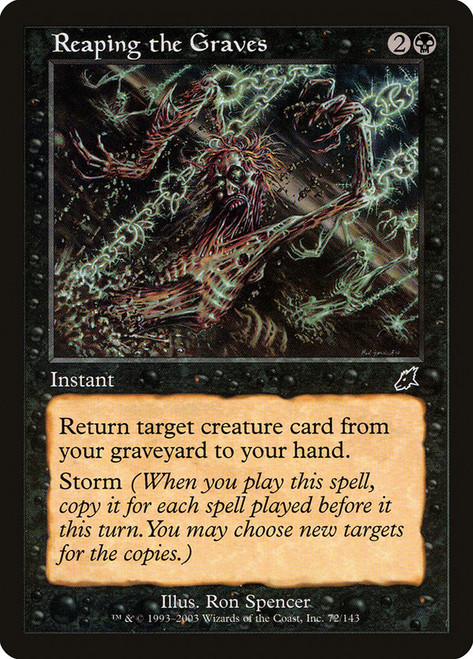 Reaping the Graves\nScourge\nSingle\nMagic The Gathering
