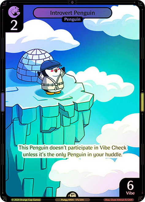 Introvert Penguin
Enter the Huddle
Single
Vibes