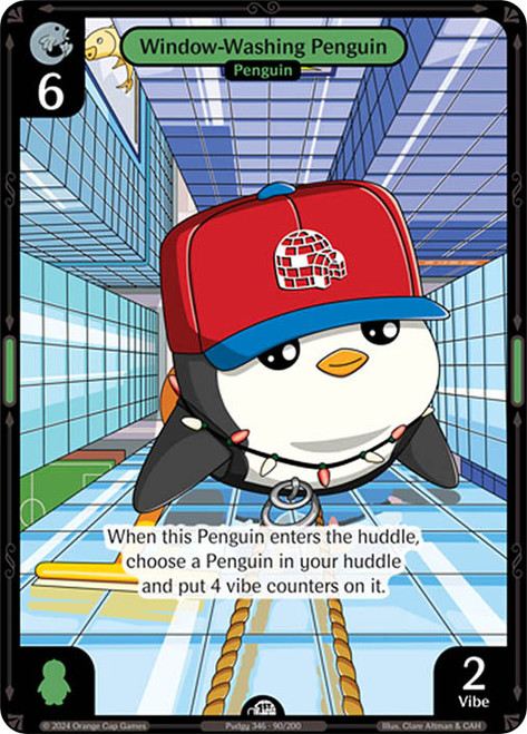 Window-Washing Penguin
Enter the Huddle
Single
Vibes