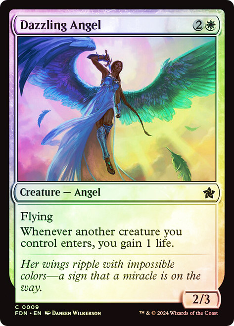 Dazzling Angel\nFoundations\nSingle\nMagic The Gathering