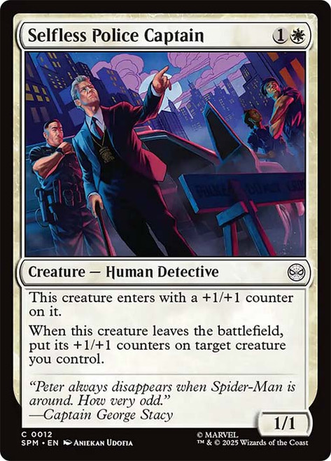 Selfless Police Captain\nMarvel's Spider-Man\nSingle\nMagic The Gathering