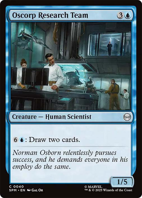 Oscorp Research Team\nMarvel's Spider-Man\nSingle\nMagic The Gathering