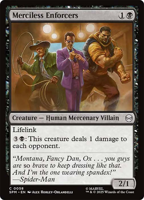 Merciless Enforcers\nMarvel's Spider-Man\nSingle\nMagic The Gathering