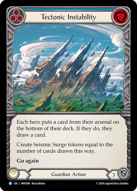 Tectonic Instability
Mastery Pack Guardian
Single
Flesh and Blood