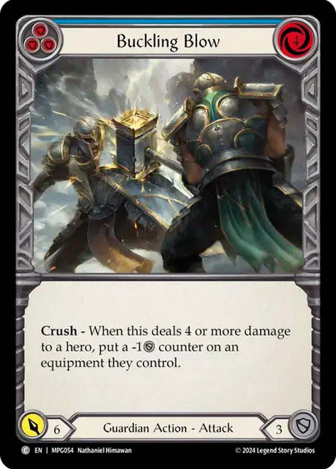 Buckling Blow (Blue)
Mastery Pack Guardian
Single
Flesh and Blood