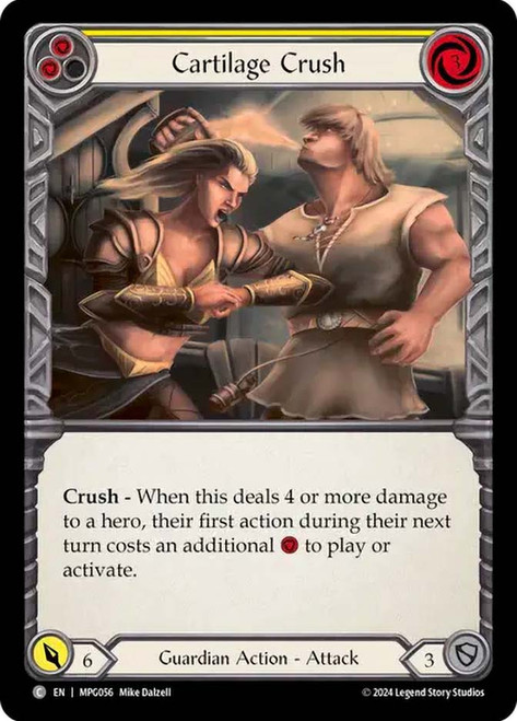 Cartilage Crush (Yellow)
Mastery Pack Guardian
Single
Flesh and Blood