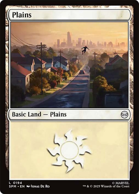 Plains (#194)\nMarvel's Spider-Man\nSingle\nMagic The Gathering