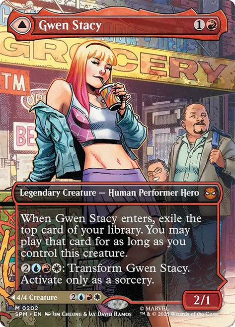Gwen Stacy // Ghost-Spider (#202) (Borderless)\nMarvel's Spider-Man - Variants\nSingle\nMagic The Gathering