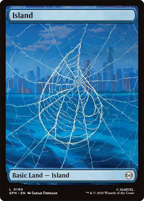 Island (#190) (Full Art)\nMarvel's Spider-Man\nSingle\nMagic The Gathering