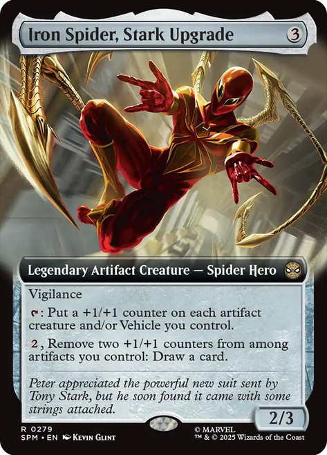 Iron Spider, Stark Upgrade (Extended Art)\nMarvel's Spider-Man - Variants\nSingle\nMagic The Gathering