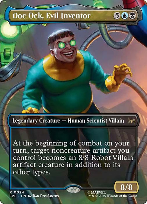 Doc Ock, Evil Inventor (Borderless)\nMarvel's Spider-Man Eternal - Variants\nSingle\nMagic The Gathering