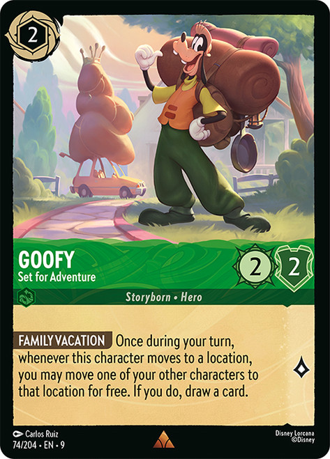 Disney グーフィー トレーディングカード PC-17 Goofy - Set for Adventure (Disney Park Release) | Promotional