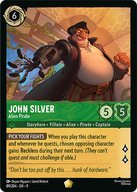 John Silver - Alien Pirate
Fabled
Single
Lorcana