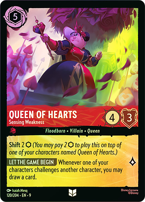 Queen of Hearts - Sensing Weakness
Fabled
Single
Lorcana
