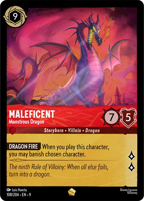 Maleficent - Monstrous Dragon
Fabled
Single
Lorcana