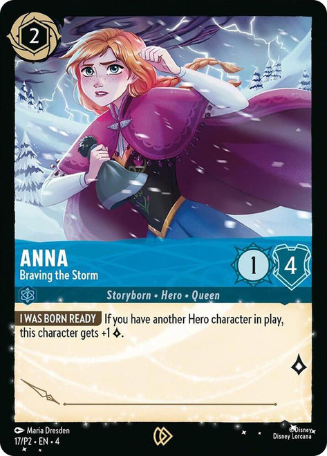 Anna - Braving the Storm (Blank Signature)
Promotional Cards
Single
Lorcana