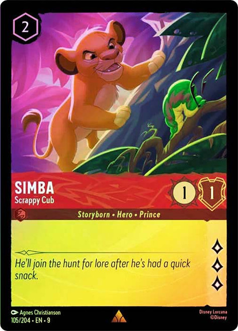 Simba - Scrappy Cub
Fabled
Single
Lorcana