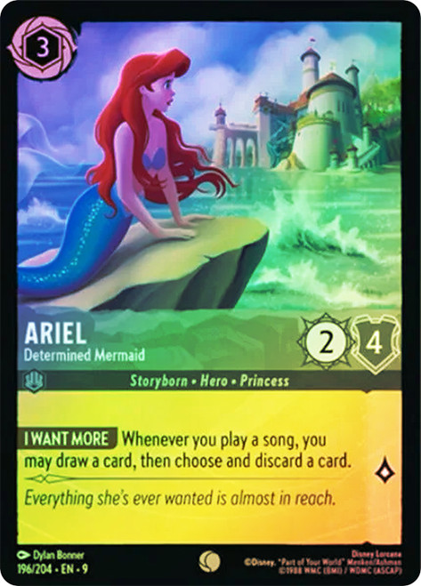 Ariel - Determined Mermaid
Fabled
Single
Lorcana