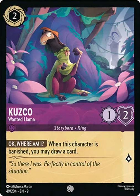 Kuzco - Wanted Llama
Fabled
Single
Lorcana