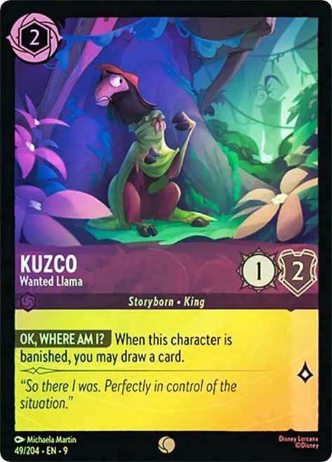 Kuzco - Wanted Llama
Fabled
Single
Lorcana