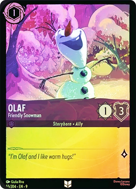 Olaf - Friendly Snowman
Fabled
Single
Lorcana
