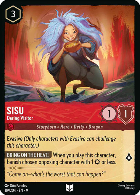 Sisu - Daring Visitor
Fabled
Single
Lorcana