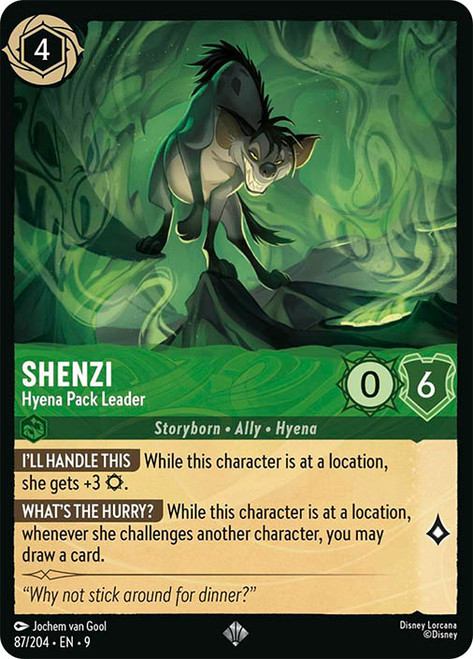 Shenzi - Hyena Pack Leader
Fabled
Single
Lorcana