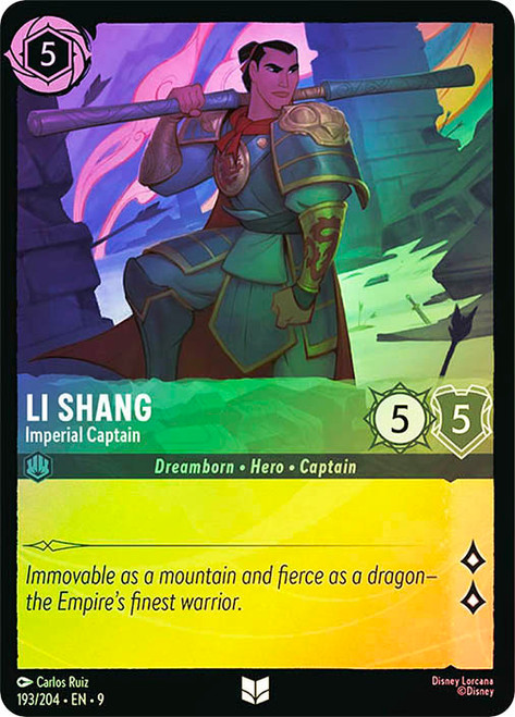 Li Shang - Imperial Captain
Fabled
Single
Lorcana