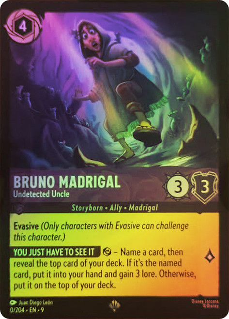 Bruno Madrigal - Undetected Uncle
Fabled
Single
Lorcana