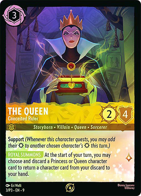 The Queen - Conceited Ruler (Prerelease)
Promotional Cards
Single
Lorcana