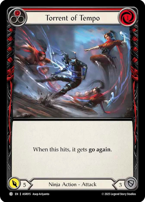 Torrent of Tempo (Red)
Armory Deck: Ira
Single
Flesh and Blood