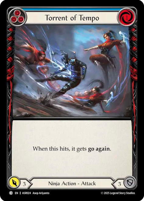 Torrent of Tempo (Blue)
Armory Deck: Ira
Single
Flesh and Blood