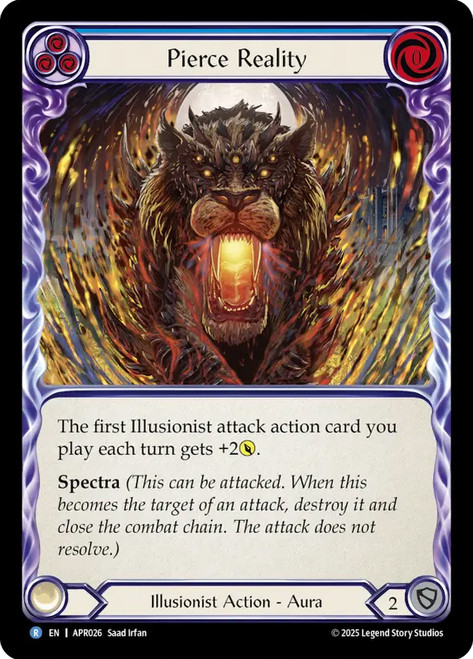 Pierce Reality
Armory Deck: Prism
Single
Flesh and Blood