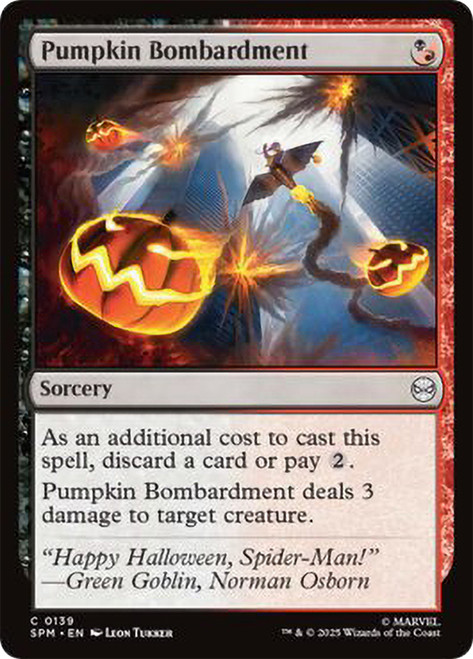 Pumpkin Bombardment\nMarvel's Spider-Man\nSingle\nMagic The Gathering