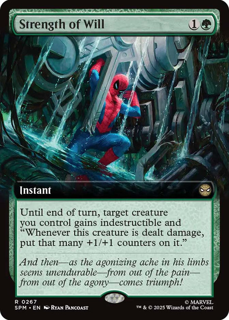 Strength of Will (Extended Art)\nMarvel's Spider-Man - Variants\nSingle\nMagic The Gathering