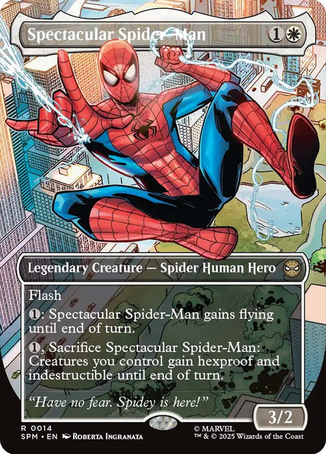 Spectacular Spider-Man (Borderless)\nMarvel's Spider-Man - Variants\nSingle\nMagic The Gathering