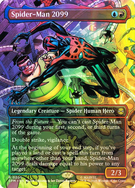 Spider-Man 2099 (#205) (Borderless)\nMarvel's Spider-Man - Variants\nSingle\nMagic The Gathering