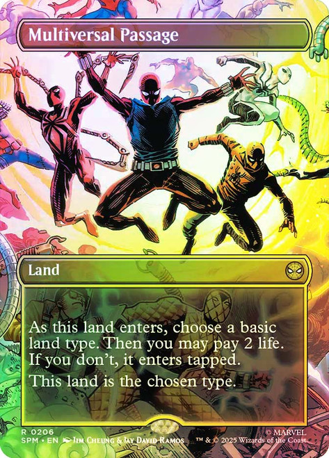 Multiversal Passage (Borderless)\nMarvel's Spider-Man - Variants\nSingle\nMagic The Gathering