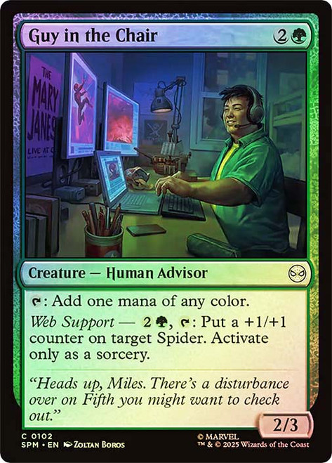 Guy in the Chair\nMarvel's Spider-Man\nSingle\nMagic The Gathering