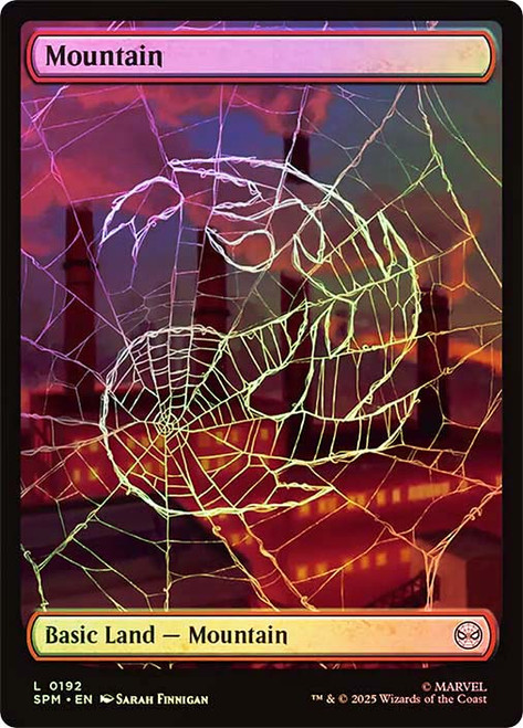 Mountain (#192) (Full Art)\nMarvel's Spider-Man\nSingle\nMagic The Gathering