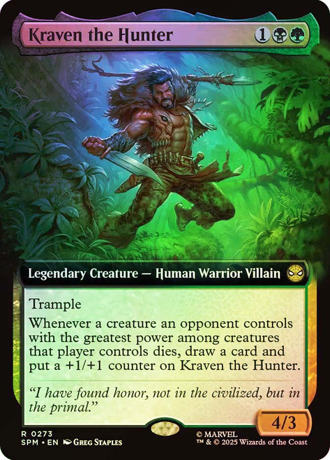 Kraven the Hunter (Extended Art)\nMarvel's Spider-Man - Variants\nSingle\nMagic The Gathering