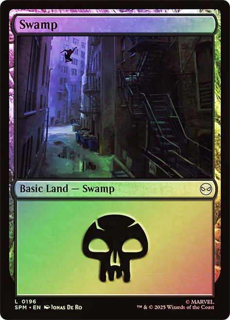 Swamp (#196)\nMarvel's Spider-Man\nSingle\nMagic The Gathering