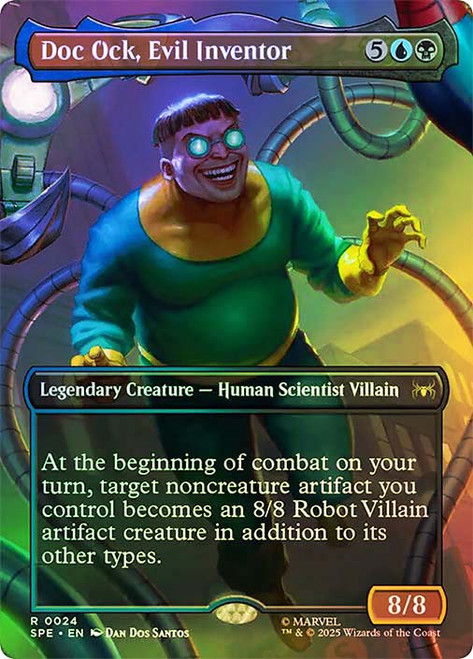 Doc Ock, Evil Inventor (Borderless)\nMarvel's Spider-Man Eternal - Variants\nSingle\nMagic The Gathering