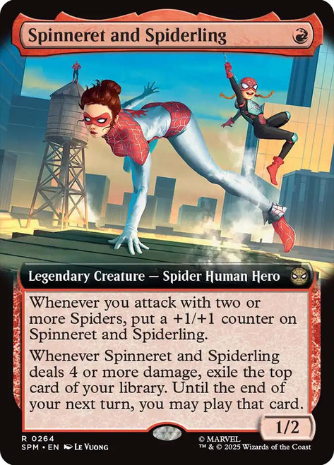 Spinneret and Spiderling (Extended Art)\nMarvel's Spider-Man - Variants\nSingle\nMagic The Gathering