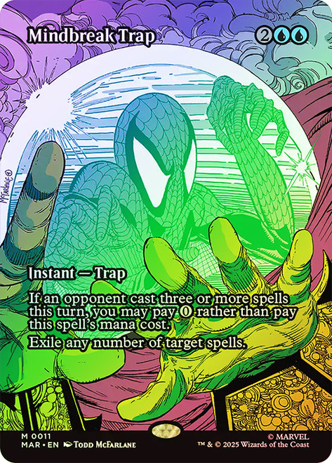 Mindbreak Trap (Borderless)\nMarvel Universe\nSingle\nMagic The Gathering